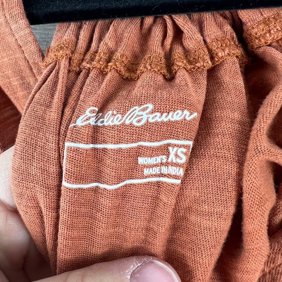 Eddie Bauer Tank Top Womens XS Orange Sleeveless Pullover Racerback V Neck Swing - Picture 3 of 8